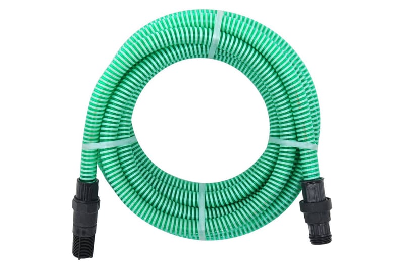 Sugslang med PVC-kopplingar 10 m 22 mm grön - Grön - Vattenslang & trädgårdsslang