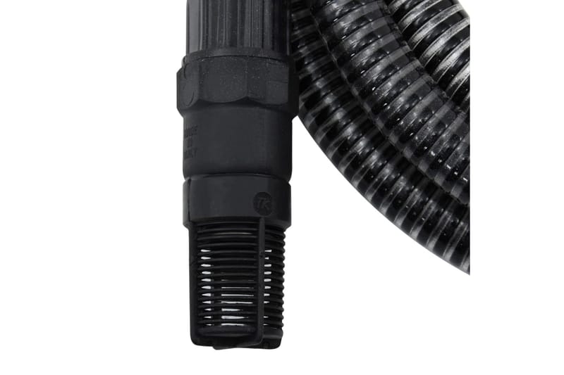 Sugslang med PVC-kopplingar 4 m 22 mm svart - Svart - Vattenslang & trädgårdsslang