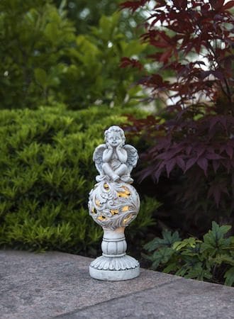 Angel Solcellsdekoration 27 cm - beige - Trädgård & spabad - Utemiljö - Trädgårdsdekoration - Trädgårdsfigurer & trädgårdsprydnad
