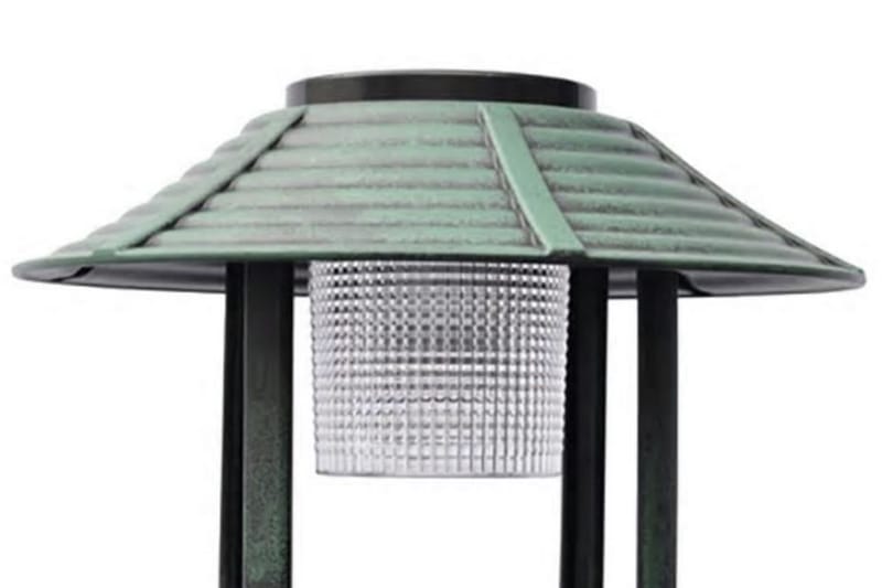 Fågelbad/matare med soldriven lampa - Grön - Trädgård & spabad - Utemiljö - Trädgårdsdekoration - Damm & fontän