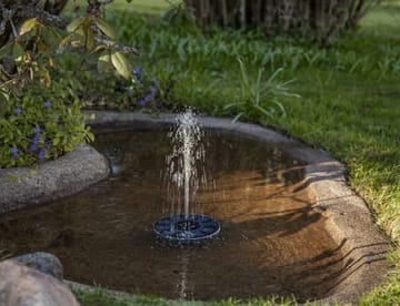 Fountain Solcellsdekoration 16 cm - svart - Trädgård & spabad - Utemiljö - Trädgårdsdekoration - Damm & fontän - Trädgårdsfontän
