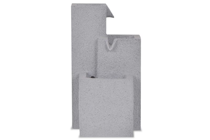 Inomhusfontän med LED polyresin - Grå - Trädgård & spabad - Utemiljö - Trädgårdsdekoration - Damm & fontän
