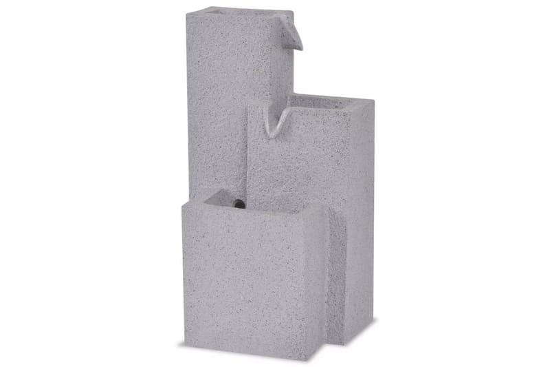 Inomhusfontän med LED polyresin - Grå - Trädgård & spabad - Utemiljö - Trädgårdsdekoration - Damm & fontän