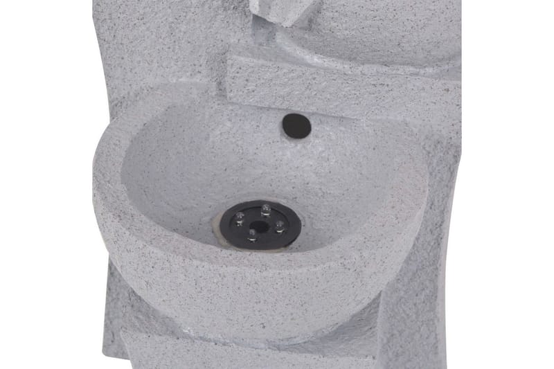 Inomhusfontän med LED polyresin - Grå - Trädgård & spabad - Utemiljö - Trädgårdsdekoration - Damm & fontän