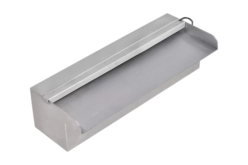 Rektangulärt Vattenfall Poolfontän m LEDs i rostfritt stål 3 - Silver - Trädgård & spabad - Utemiljö - Trädgårdsdekoration - Damm & fontän