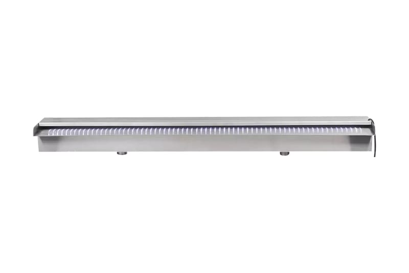Rektangulärt Vattenfall Poolfontän m LEDs i rostfritt stål 9 - Silver - Trädgård & spabad - Utemiljö - Trädgårdsdekoration - Damm & fontän