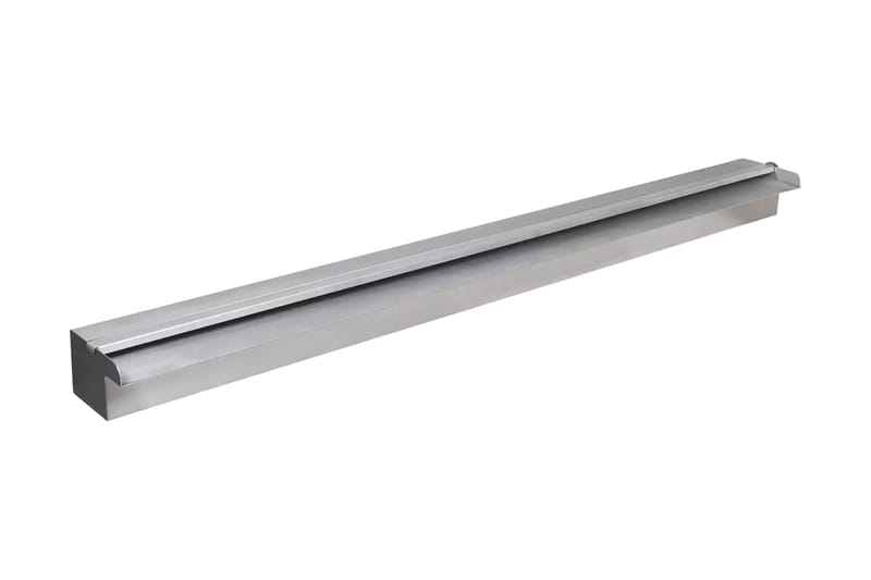 Rektangulärt Vattenfall Poolfontän m LEDs i rostfritt stål 9 - Silver - Trädgård & spabad - Utemiljö - Trädgårdsdekoration - Damm & fontän