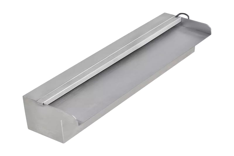 Rektangulärt Vattenfall Poolfontän m LEDs i rostfritt stål 4 - Silver - Trädgård & spabad - Utemiljö - Trädgårdsdekoration - Damm & fontän