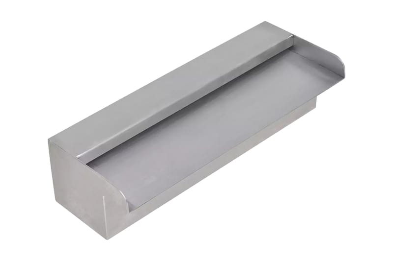 Rektangulärt Vattenfall Poolfontän i rostfritt stål 30 cm - Silver - Trädgård & spabad - Utemiljö - Trädgårdsdekoration - Damm & fontän