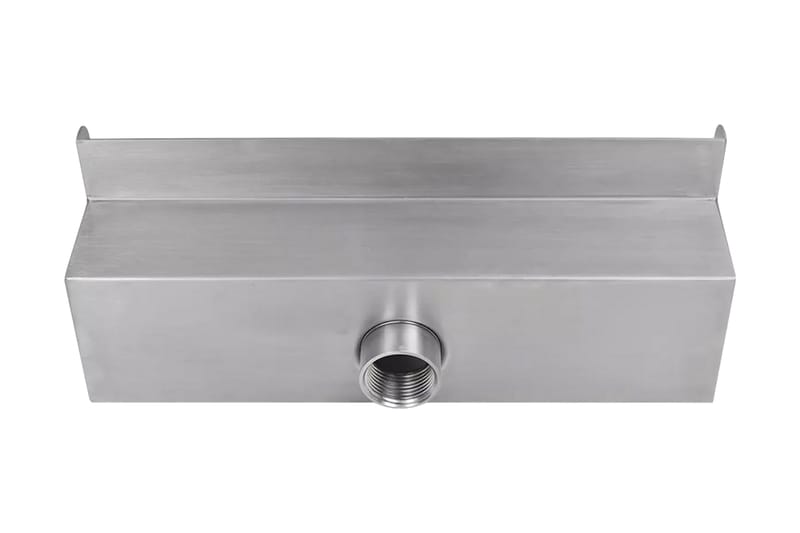 Rektangulärt Vattenfall Poolfontän i rostfritt stål 30 cm - Silver - Trädgård & spabad - Utemiljö - Trädgårdsdekoration - Damm & fontän