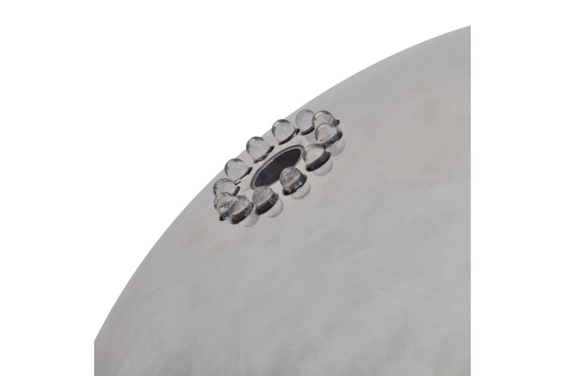 Sfärisk Trädgårdsfontän i rostfritt stål med LEDs 40 cm - Silver - Damm & fontän - Trädgårdsfontän