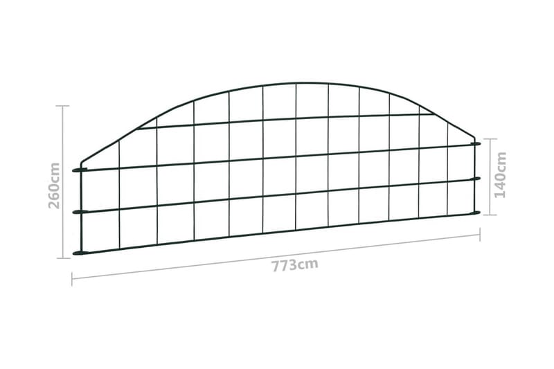 Staket till damm båge 77,3x26 cm grön - Grön - Trädgård & spabad - Utemiljö - Trädgårdsdekoration - Damm & fontän - Dammduk