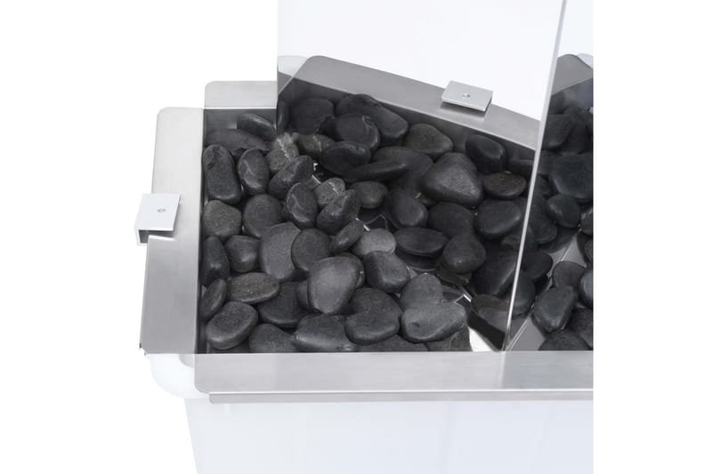 Trädgårdsfontän med pump rostfritt stål 76 cm trekantig - Silver - Trädgård & spabad - Utemiljö - Trädgårdsdekoration - Damm & fontän