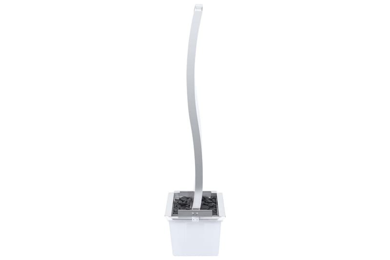 Trädgårdsfontän med pump rostfritt stål 130 cm S-formad - Silver - Trädgård & spabad - Utemiljö - Trädgårdsdekoration - Damm & fontän