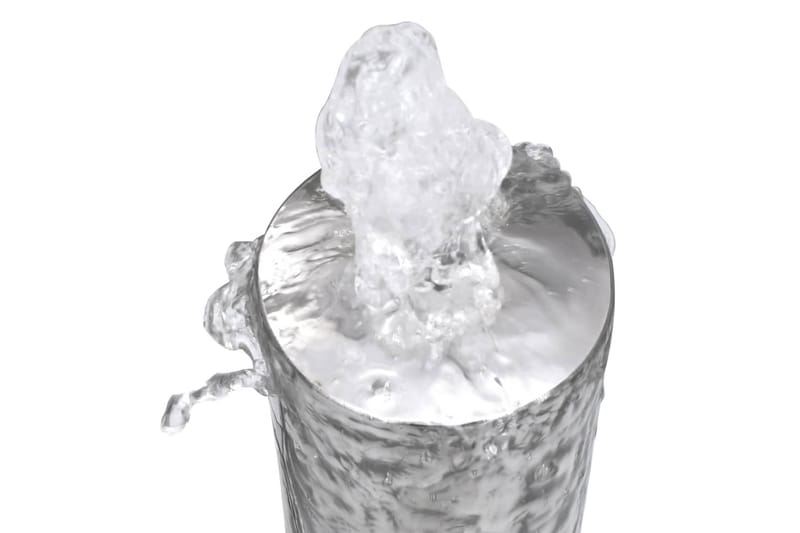 Trädgårdsfontän silver 48x34x153 cm rostfritt stål - Silver - Trädgård & spabad - Utemiljö - Trädgårdsdekoration - Damm & fontän