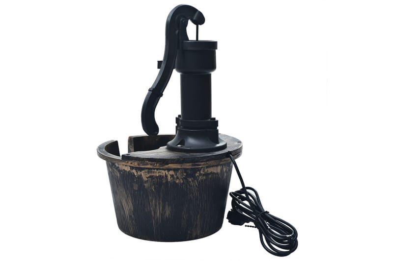 Trädgårdsfontän tunna med pump - Brun - Trädgård & spabad - Utemiljö - Trädgårdsdekoration - Damm & fontän
