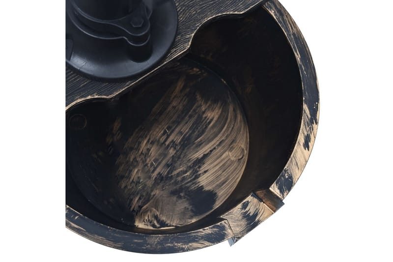 Trädgårdsfontän tunna med pump - Brun - Trädgård & spabad - Utemiljö - Trädgårdsdekoration - Damm & fontän