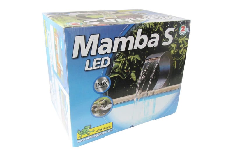 Ubbink Vattenfall Mamba S-LED rostfritt stål 7504632 - Silver - Damm & fontän - Vattenfall damm
