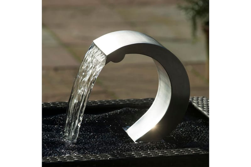 Ubbink Vattenfall Mamba S-LED rostfritt stål 7504632 - Silver - Damm & fontän - Vattenfall damm