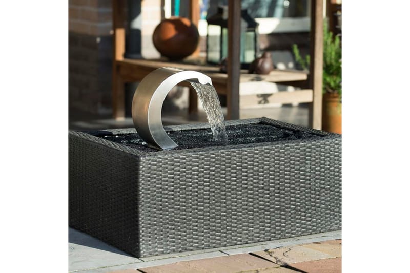 Ubbink Vattenfall Mamba S-LED rostfritt stål 7504632 - Silver - Trädgård & spabad - Utemiljö - Trädgårdsdekoration - Damm & fontän