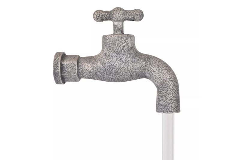 Vattendekoration med kran och hinkar i polyresin - Grå - Damm & fontän - Trädgårdsfontän