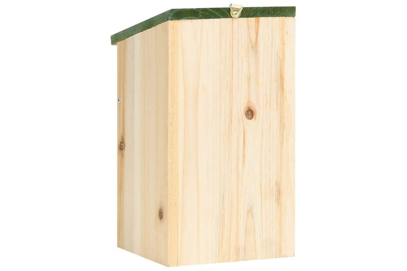 Fågelholkar 10 st massivt granträ 12x12x22 cm - Brun - Trädgård & spabad - Utemiljö - Trädgårdsdekoration - Fågelmatare & holkar