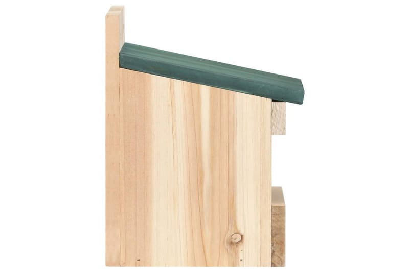 Fågelholkar 4 st 12x16x20 cm granträ - Vit - Trädgård & spabad - Utemiljö - Trädgårdsdekoration - Fågelmatare & holkar