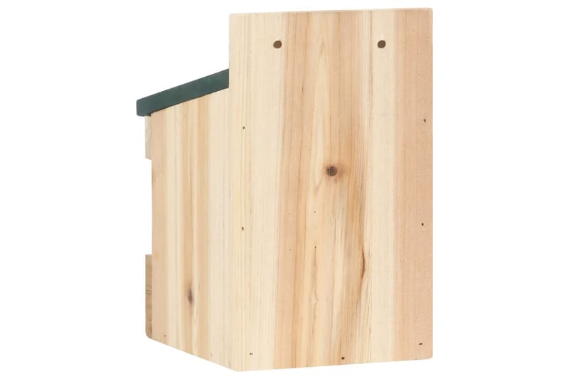 Fågelholkar 4 st 12x16x20 cm granträ - Vit - Trädgård & spabad - Utemiljö - Trädgårdsdekoration - Fågelmatare & holkar