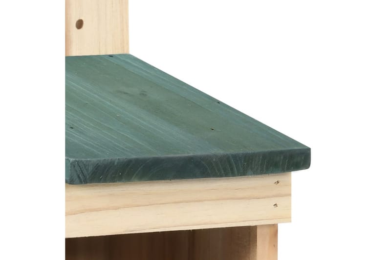 Fågelholkar 4 st 12x16x20 cm granträ - Vit - Trädgård & spabad - Utemiljö - Trädgårdsdekoration - Fågelmatare & holkar