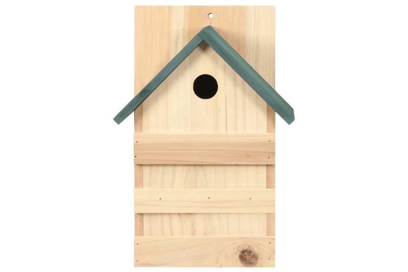 Fågelholkar 4 st 23x19x33 cm granträ - Vit - Trädgård & spabad - Utemiljö - Trädgårdsdekoration - Fågelmatare & holkar