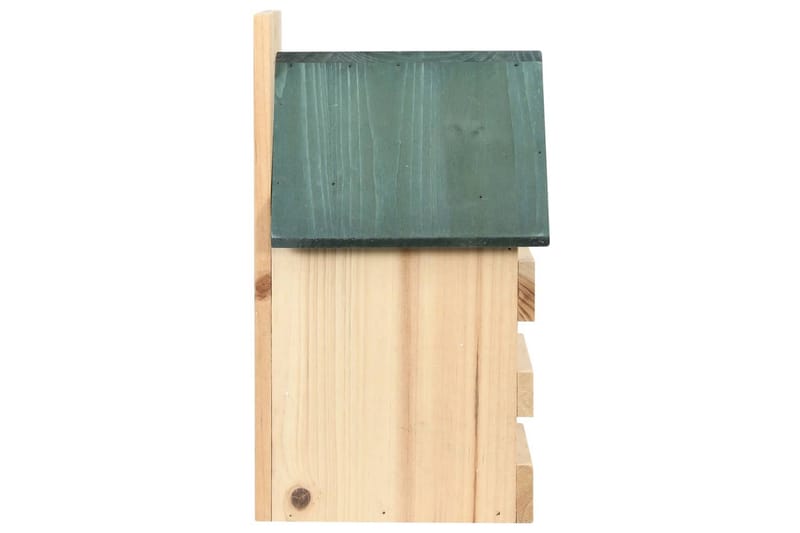 Fågelholkar 4 st 23x19x33 cm granträ - Vit - Trädgård & spabad - Utemiljö - Trädgårdsdekoration - Fågelmatare & holkar