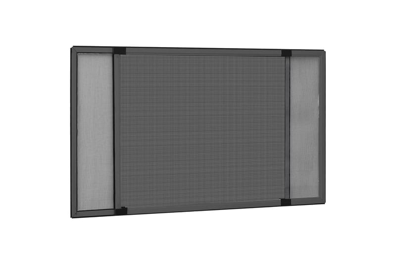 Expanderbart insektsnät för fönster antracit (75-143)x50 cm - Grå - Trädgård & spabad - Utemiljö - Trädgårdsdekoration - Myggnät & insektsnät