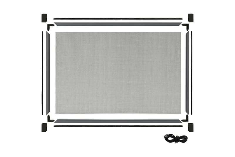 Expanderbart insektsnät för fönster antracit (75-143)x50 cm - Grå - Trädgård & spabad - Utemiljö - Trädgårdsdekoration - Myggnät & insektsnät
