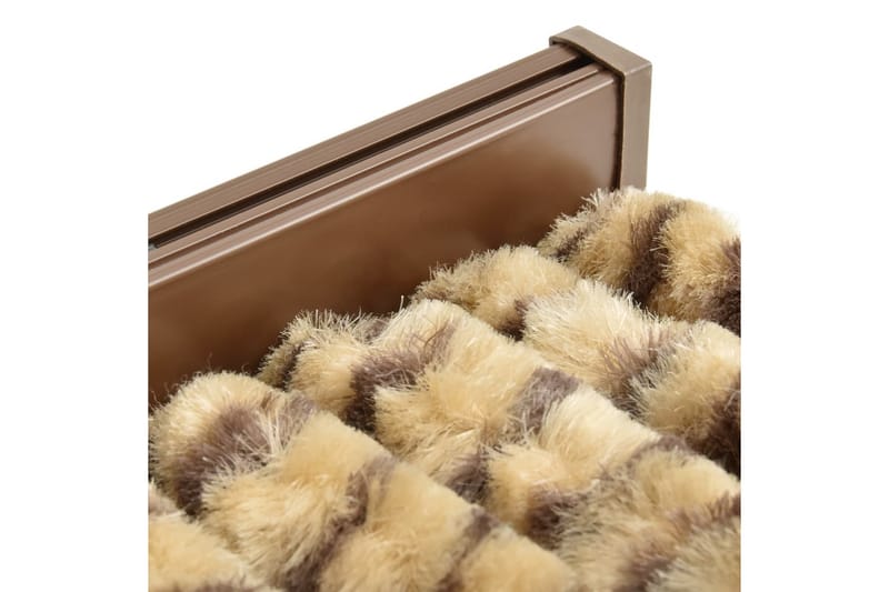 Insektsdraperi beige och brun 100x220 cm chenille - Beige - Trädgård & spabad - Utemiljö - Trädgårdsdekoration - Myggnät & insektsnät