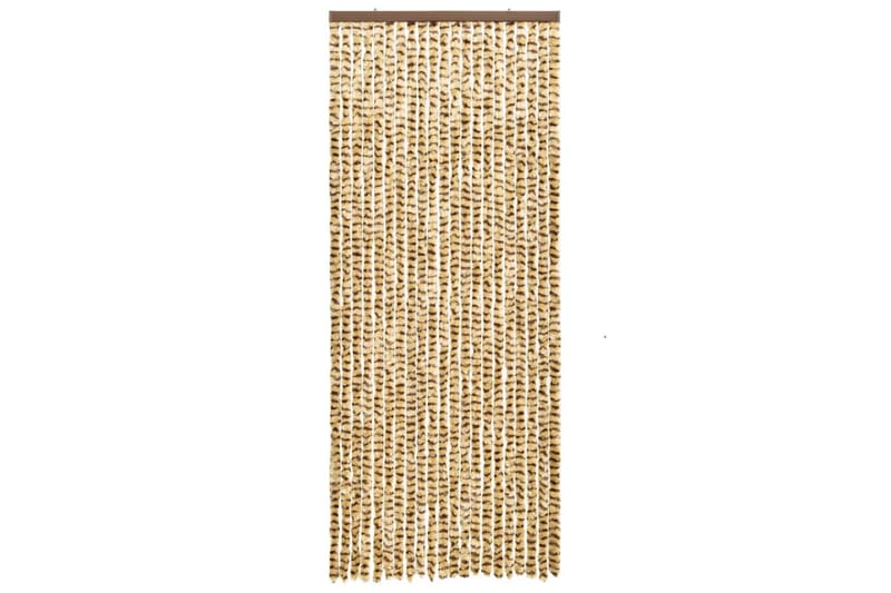 Insektsdraperi beige och brun 56x185 cm chenille - Beige - Trädgård & spabad - Utemiljö - Trädgårdsdekoration - Myggnät & insektsnät