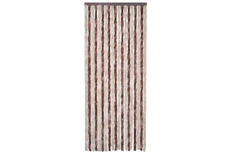 Insektsdraperi beige och ljusbrun 90x200 cm chenille - Brun|Beige - Trädgård & spabad - Utemiljö - Trädgårdsdekoration - Myggnät & insektsnät