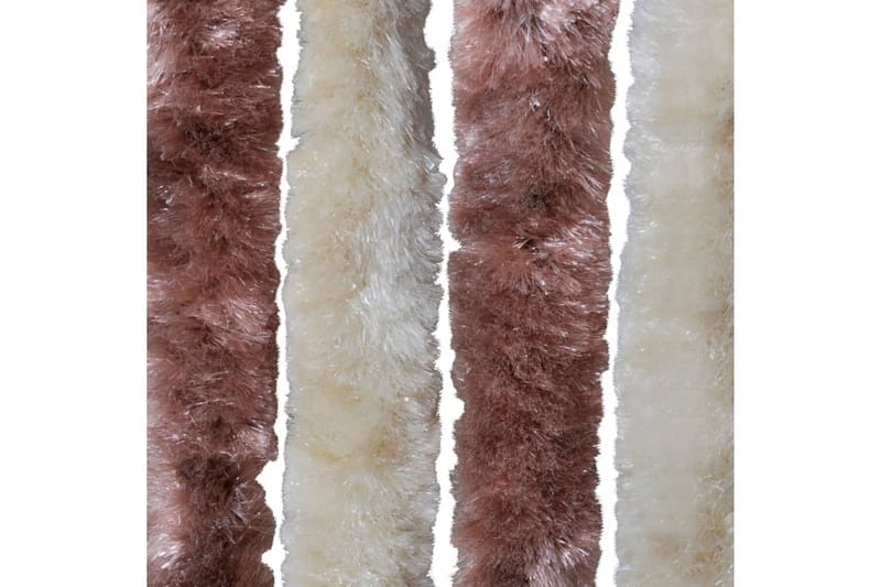 Insektsdraperi beige och ljusbrun 90x200 cm chenille - Brun|Beige - Trädgård & spabad - Utemiljö - Trädgårdsdekoration - Myggnät & insektsnät