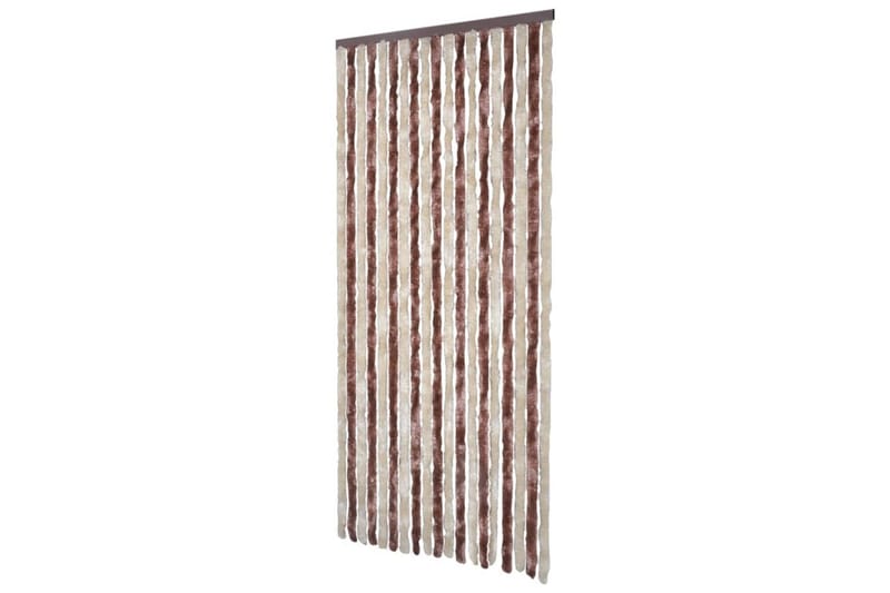 Insektsdraperi beige och ljusbrun 90x200 cm chenille - Brun|Beige - Trädgård & spabad - Utemiljö - Trädgårdsdekoration - Myggnät & insektsnät