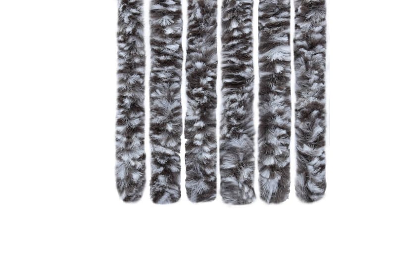 Insektsdraperi brun och beige 90x220 cm chenille - Brun|Beige - Trädgård & spabad - Utemiljö - Trädgårdsdekoration - Myggnät & insektsnät