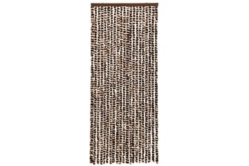 Insektsdraperi brun och vit 56x185 cm chenille