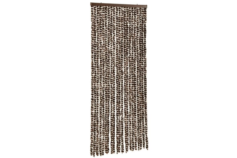 Insektsdraperi brun och vit 56x185 cm chenille - Brun - Trädgård & spabad - Utemiljö - Trädgårdsdekoration - Myggnät & insektsnät