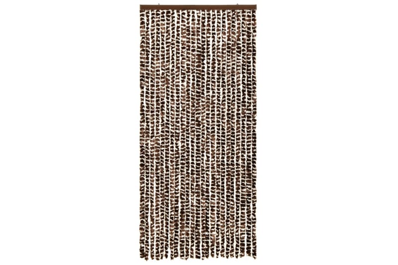Insektsdraperi brun och vit 90x220 cm chenille - Brun - Trädgård & spabad - Utemiljö - Trädgårdsdekoration - Myggnät & insektsnät