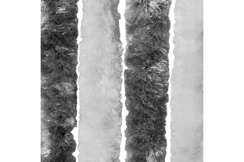 Insektsdraperi grå och vit 56x200 cm chenille - Grå|Vit - Trädgård & spabad - Utemiljö - Trädgårdsdekoration - Myggnät & insektsnät