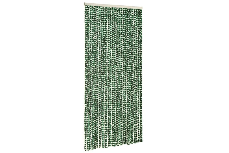 Insektsdraperi grön och vit 100x220 cm chenille - Grön - Trädgård & spabad - Utemiljö - Trädgårdsdekoration - Myggnät & insektsnät