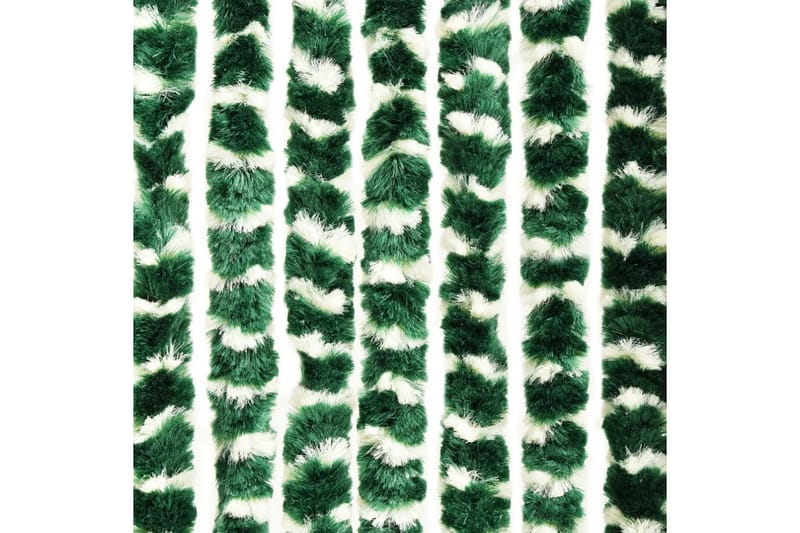 Insektsdraperi grön och vit 90x220 cm chenille - Grön - Trädgård & spabad - Utemiljö - Trädgårdsdekoration - Myggnät & insektsnät