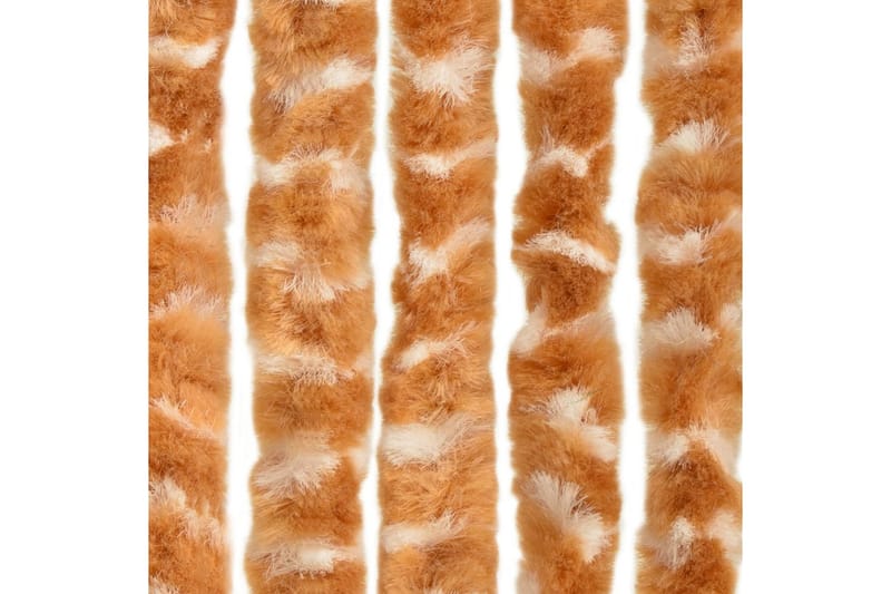 Insektsdraperi ockra och vit 100x220 cm chenille - Gul - Trädgård & spabad - Utemiljö - Trädgårdsdekoration - Myggnät & insektsnät