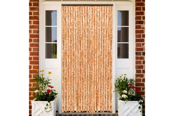 Insektsdraperi ockra och vit 56x185 cm chenille