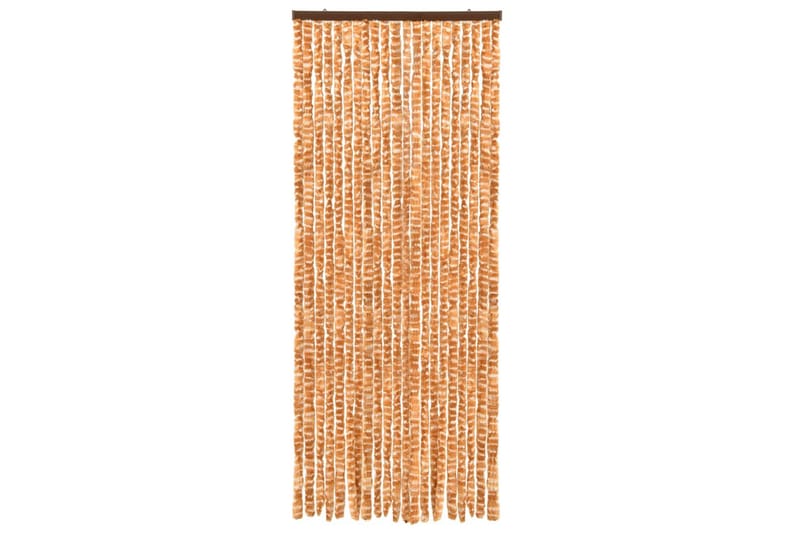 Insektsdraperi ockra och vit 56x185 cm chenille - Gul - Trädgård & spabad - Utemiljö - Trädgårdsdekoration - Myggnät & insektsnät