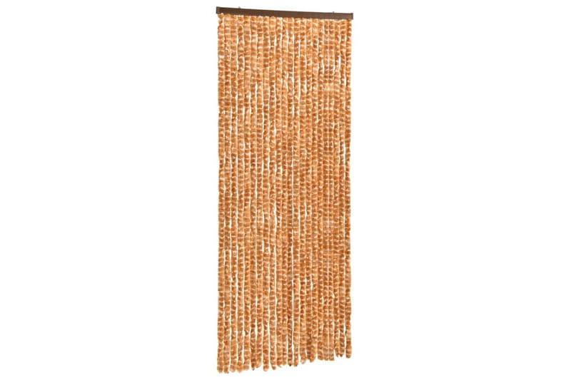 Insektsdraperi ockra och vit 90x220 cm chenille - Gul - Trädgård & spabad - Utemiljö - Trädgårdsdekoration - Myggnät & insektsnät