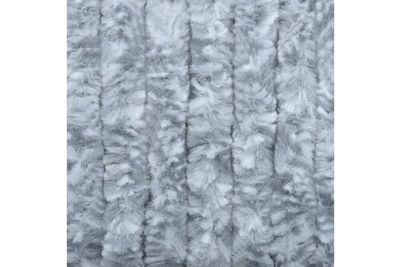 Insektsdraperi vit och grå 56x185 cm chenille - Vit|Grå - Trädgård & spabad - Utemiljö - Trädgårdsdekoration - Myggnät & insektsnät